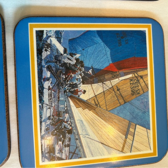 Racing yachts royal table coasters - Picture 7 of 10